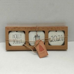 Rae Dunn 2021 Christmas Ornaments new in box